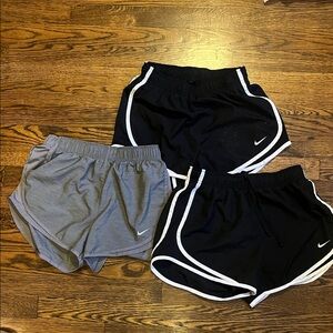 Nike Women’s Athletic Shorts Bundle- Black and Gray. Size Small